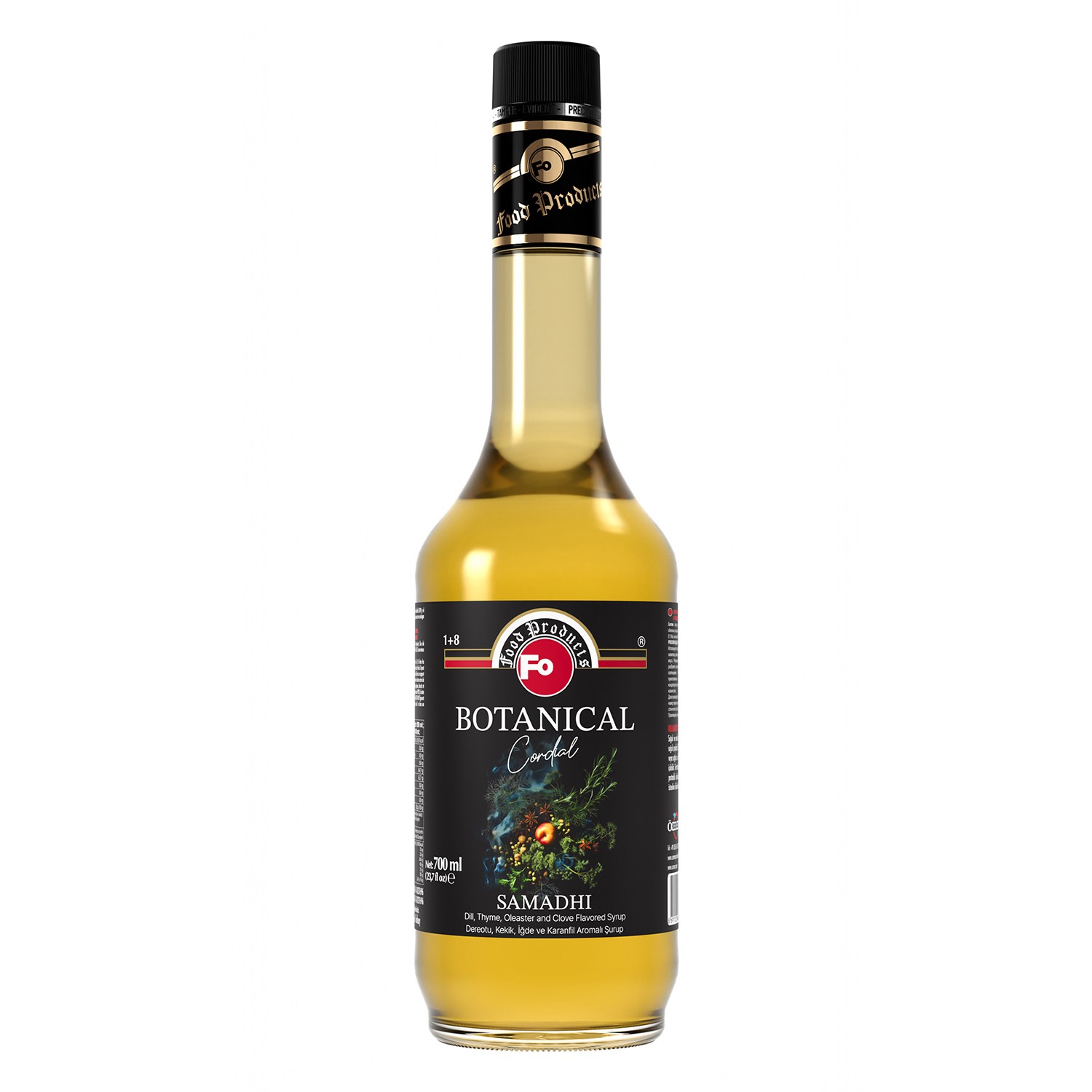 SAMADHI (Botanical Cordial) - Dereotu, Kekik, İğde ve Karanfil Aromalı Şurup 700 ml