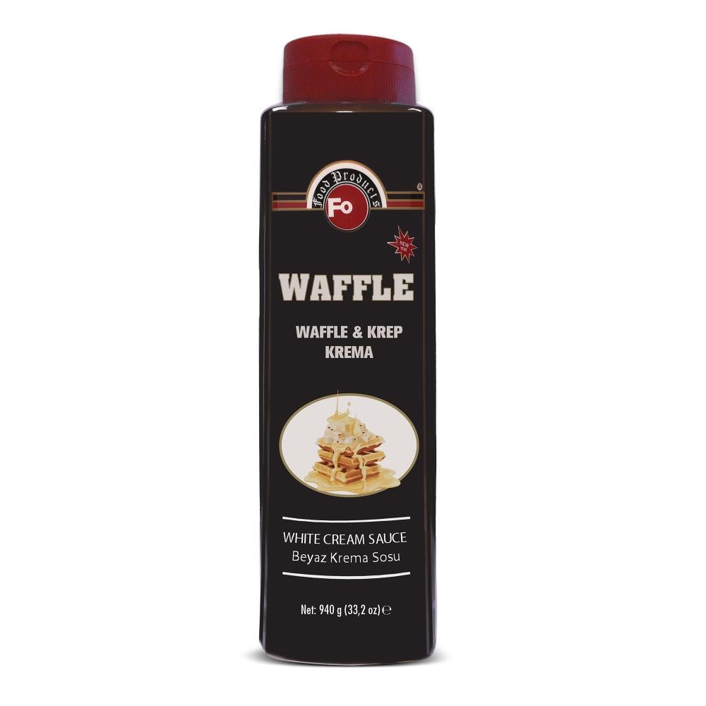 Waffle ve Krep için Beyaz Krema Sosu 940 gr