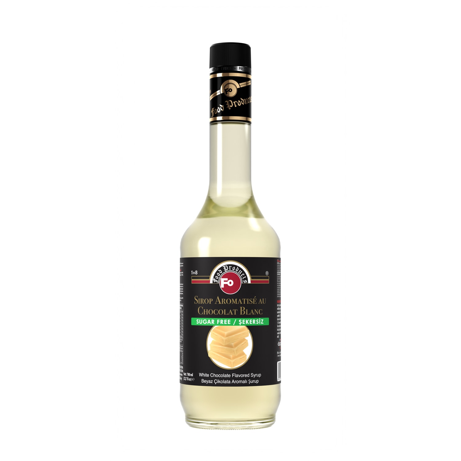 Beyaz Çikolata Aromalı Şurup - Şekersiz 700 ml