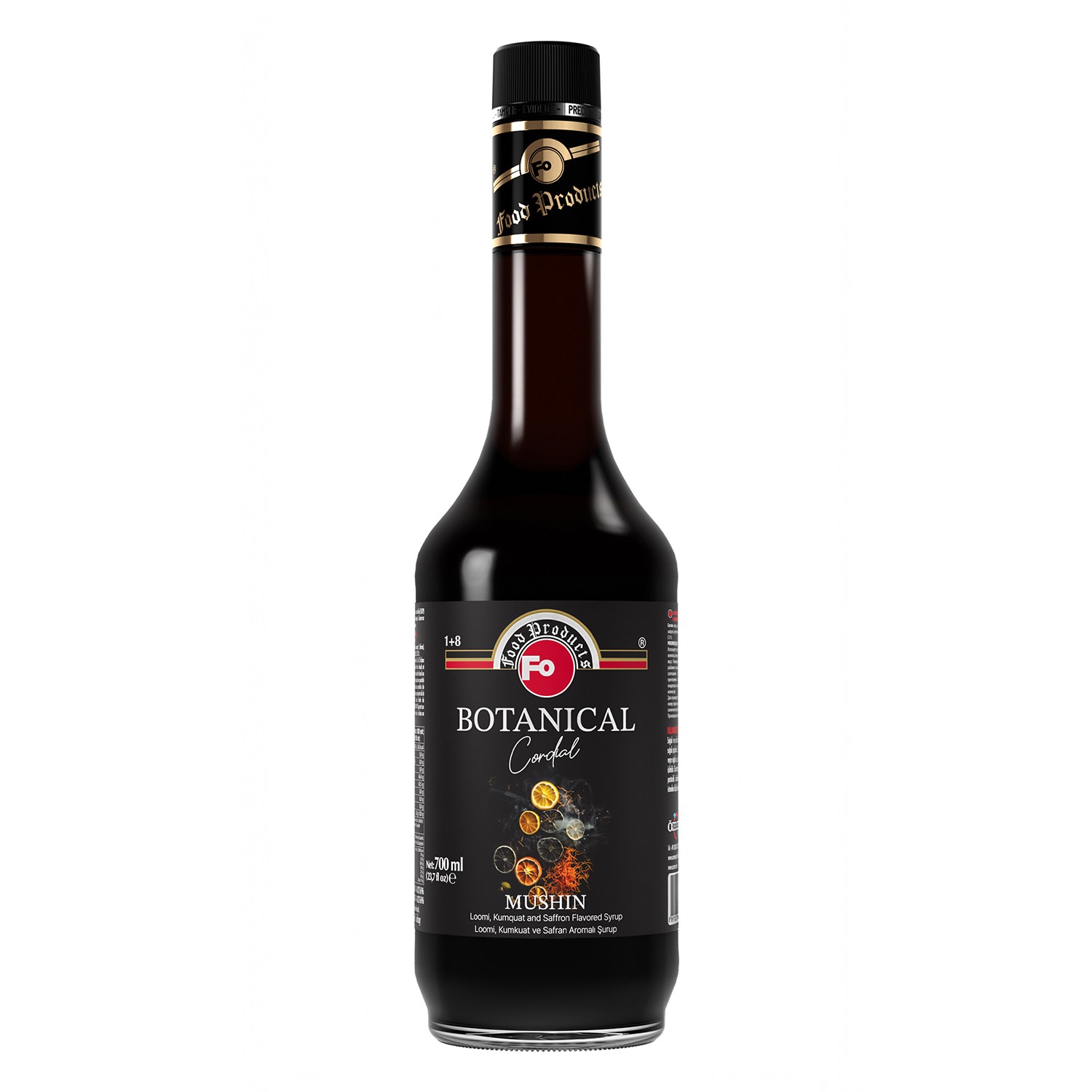 MUSHIN (Botanical Cordial) - Loomi, Kumkuat ve Safran Aromalı Şurup 700ml