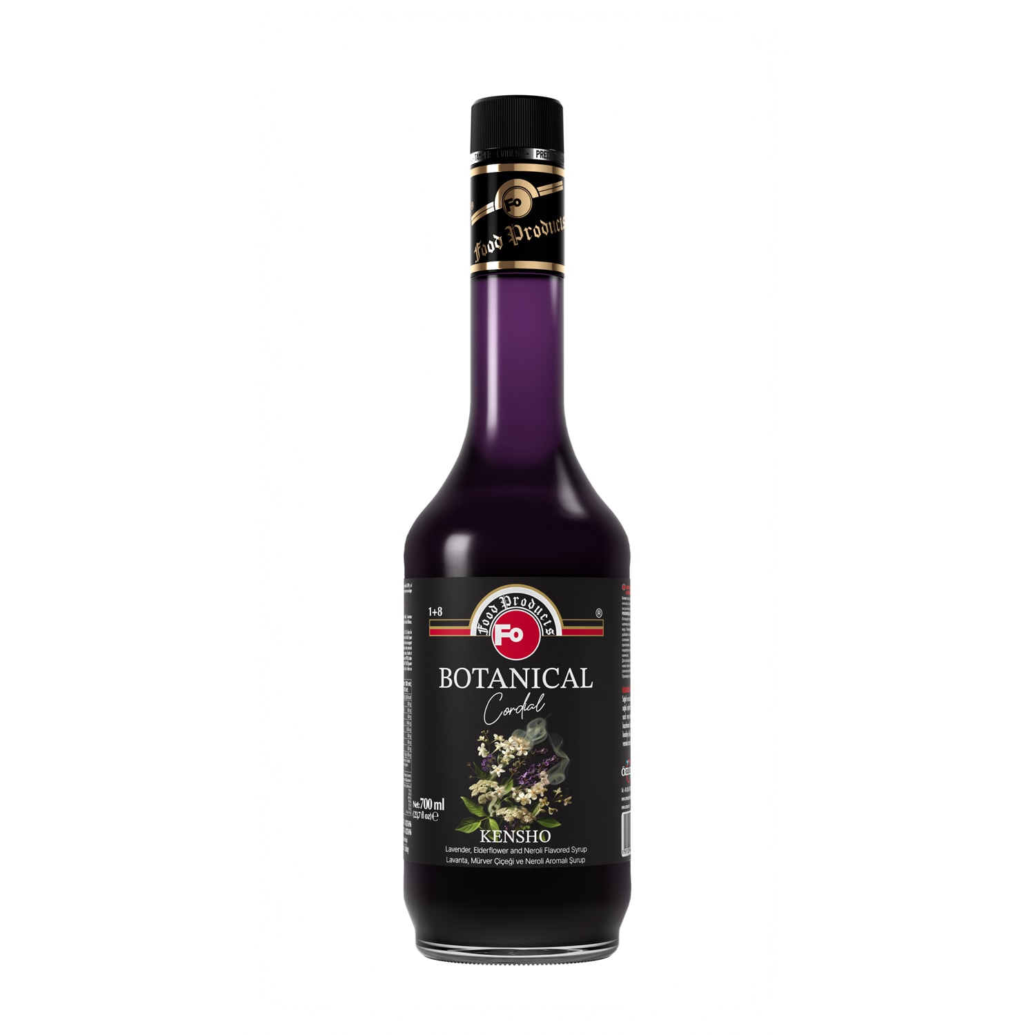 Lavanta, Mürver ve Portakal Çiçeği Aromalı Şurup - Kensho 700 ml