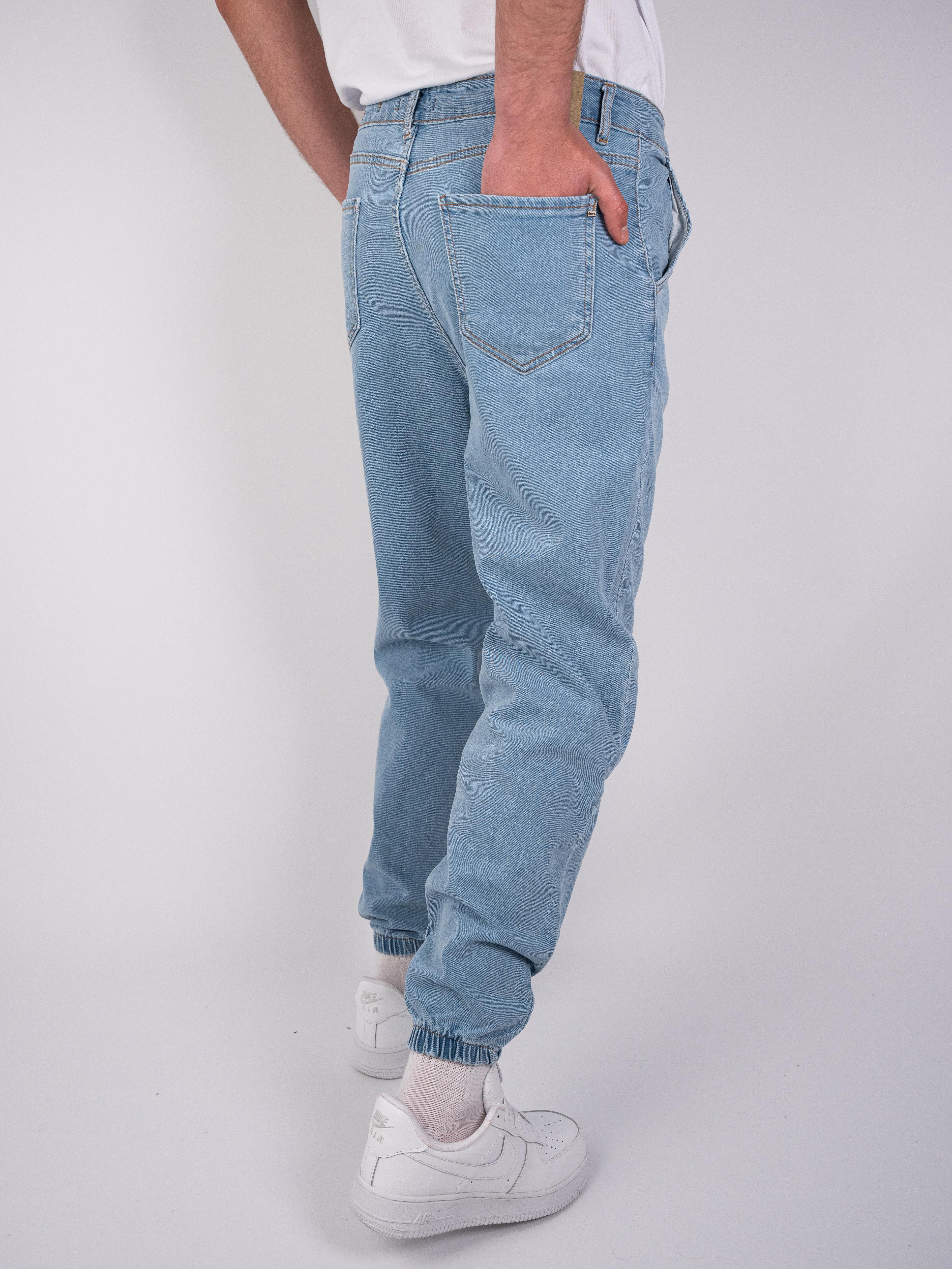  Boyfrend Buz Mavisi Paçası Lastikli Jean