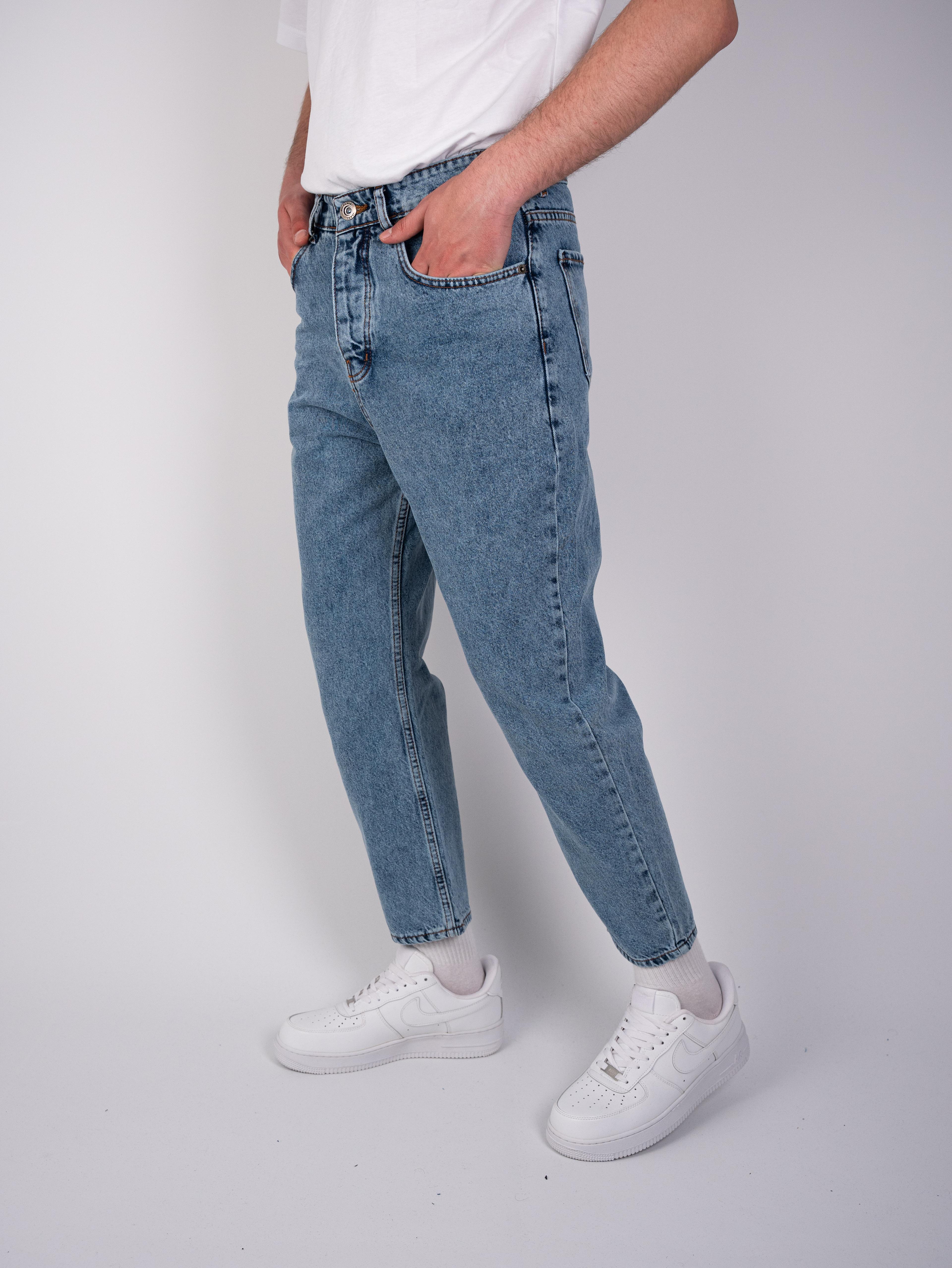 Buz Mavisi Yıkamalı Jean