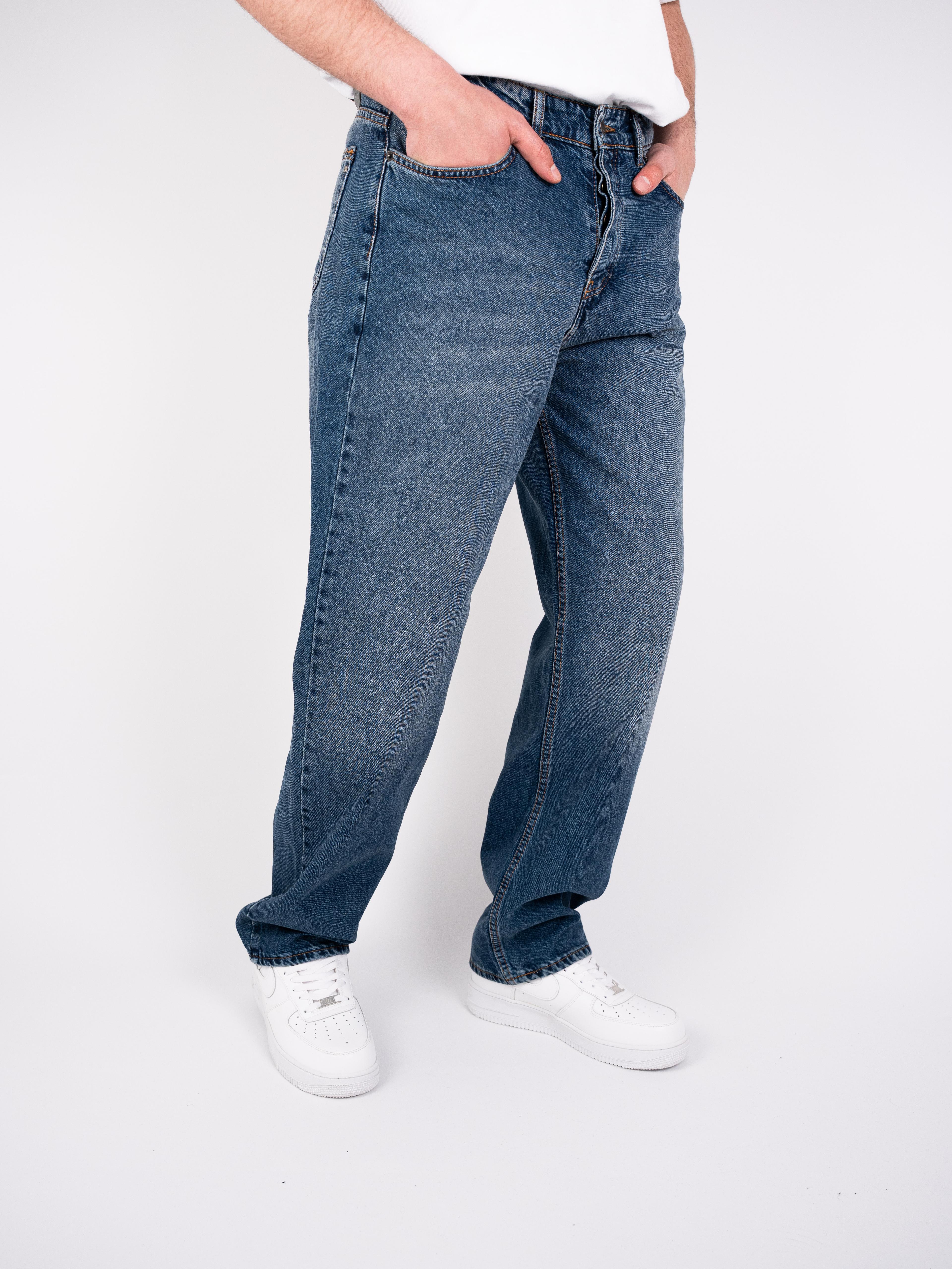 Baggy Koyu Mavi Jean