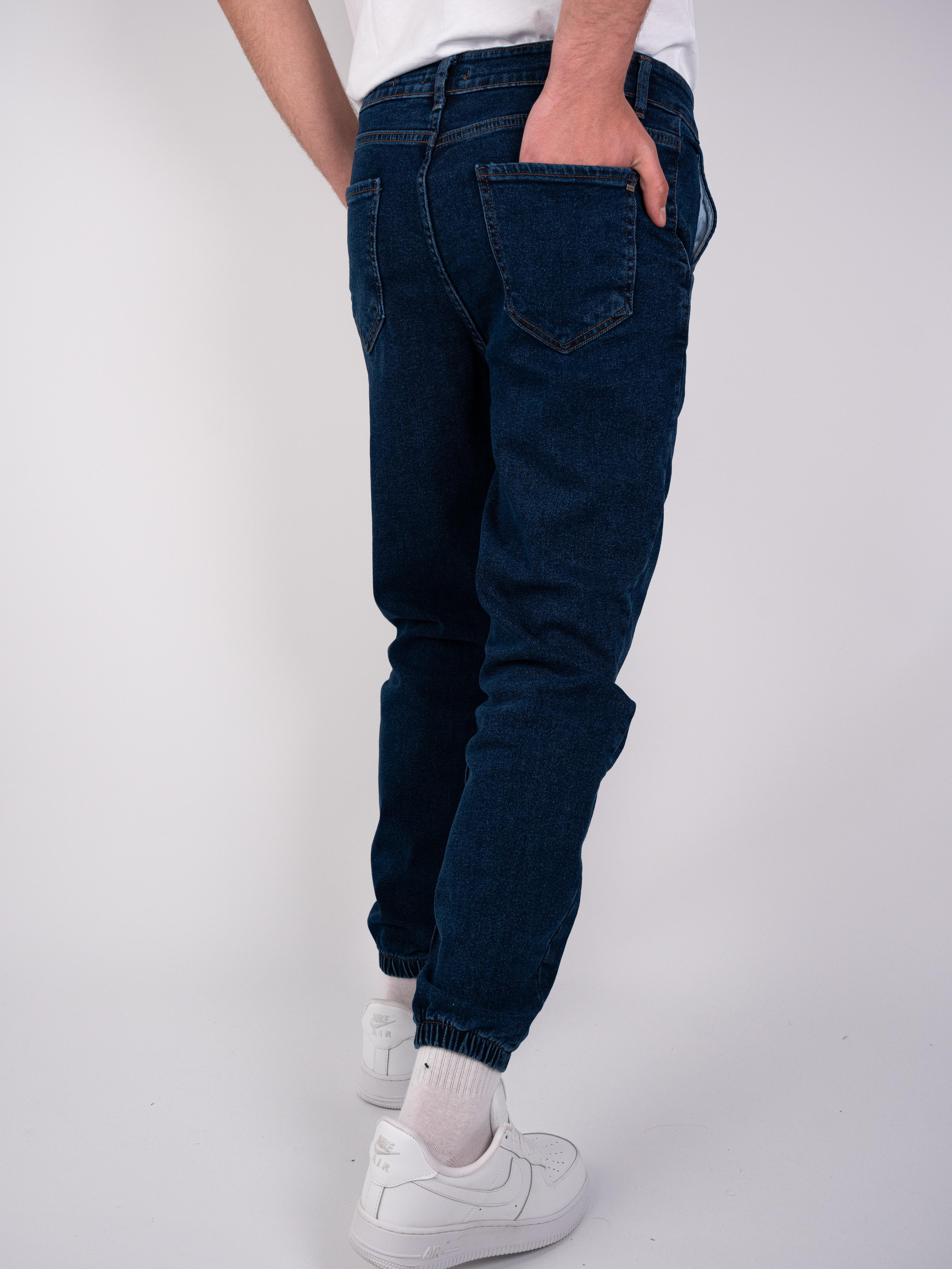 Lastikli Bilek Boyfriend Lacivert Jean