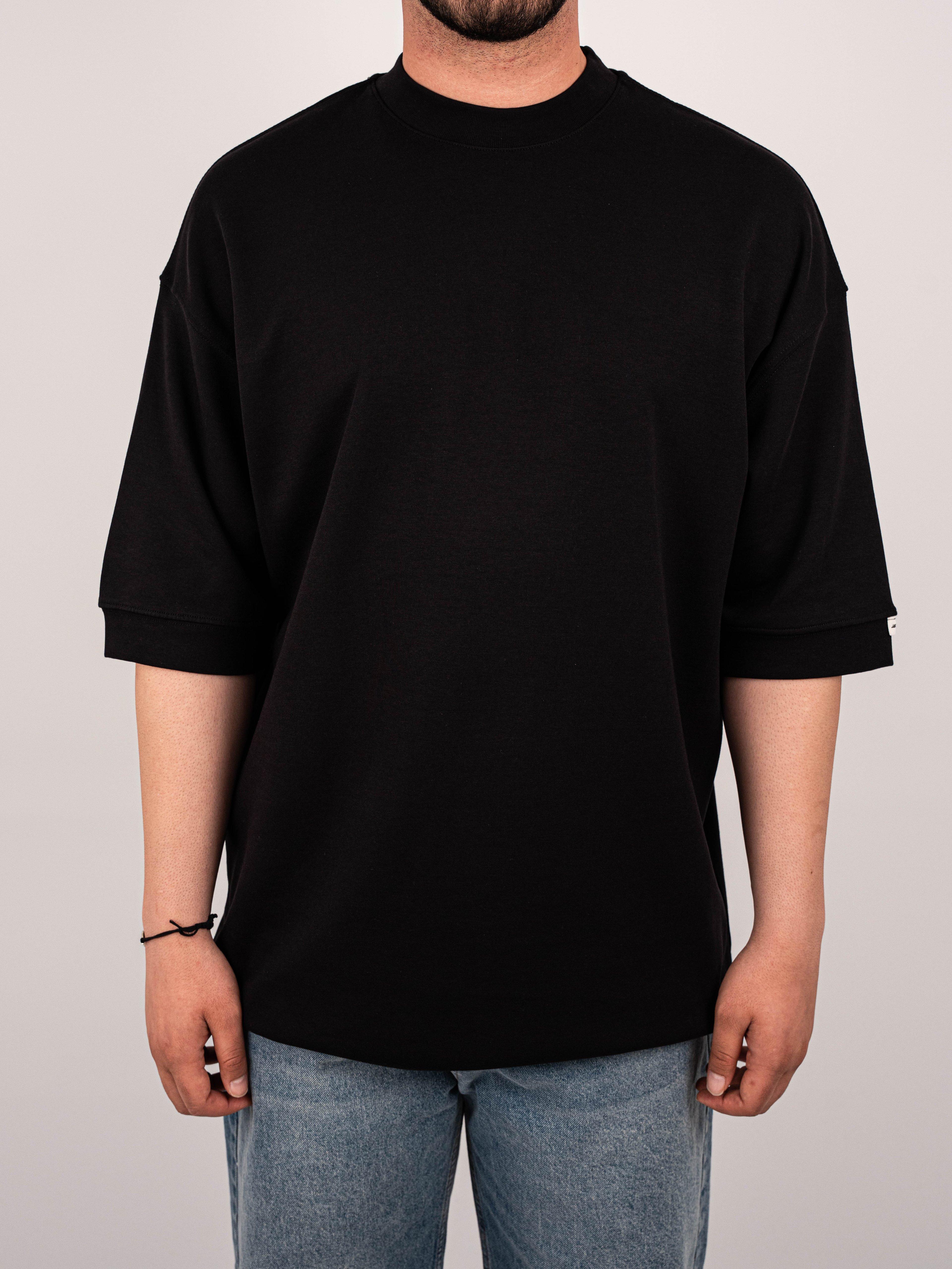 Siyah Duble Face Oversize T-Shirt