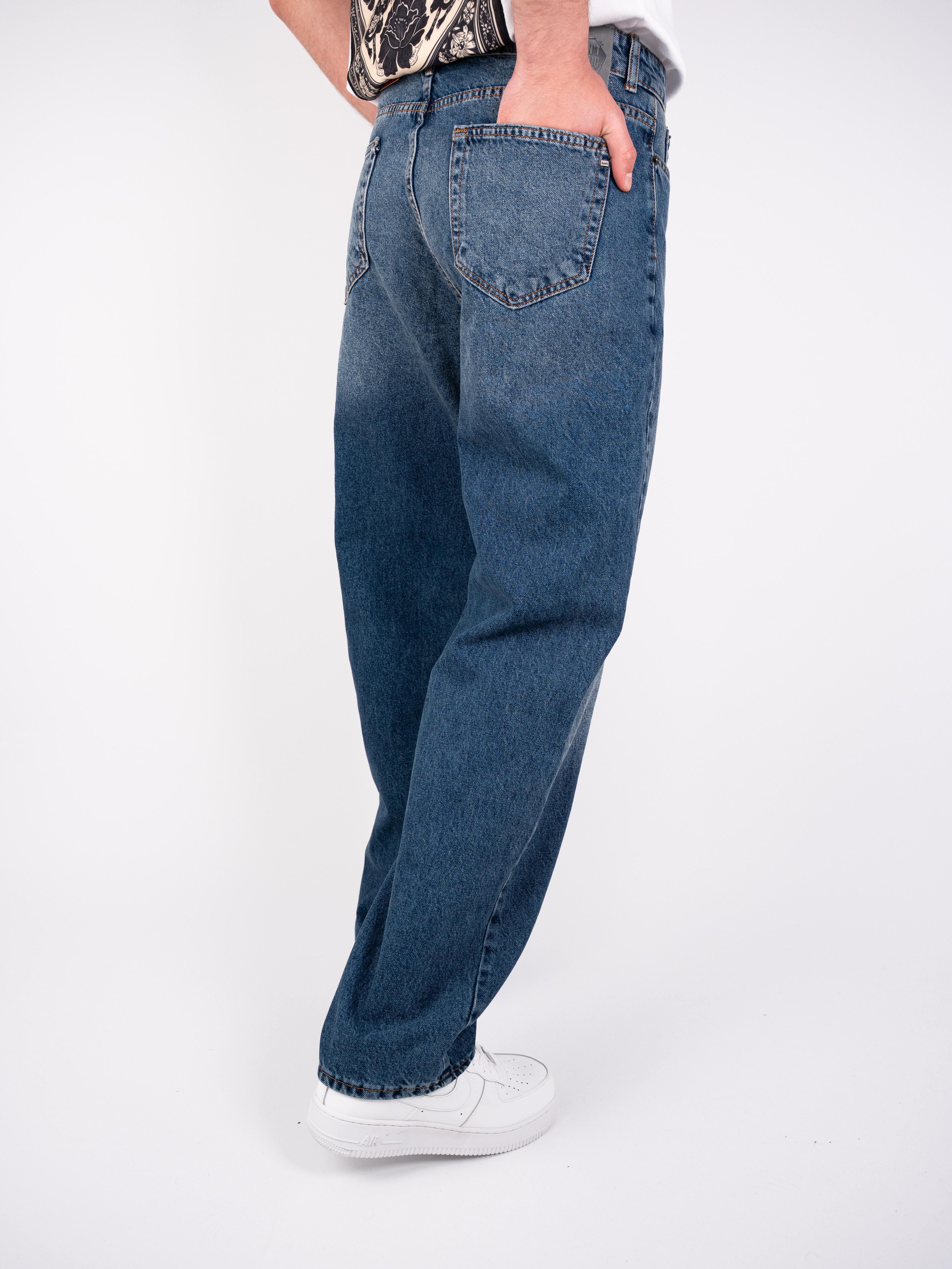 Baggy Koyu Mavi Jean