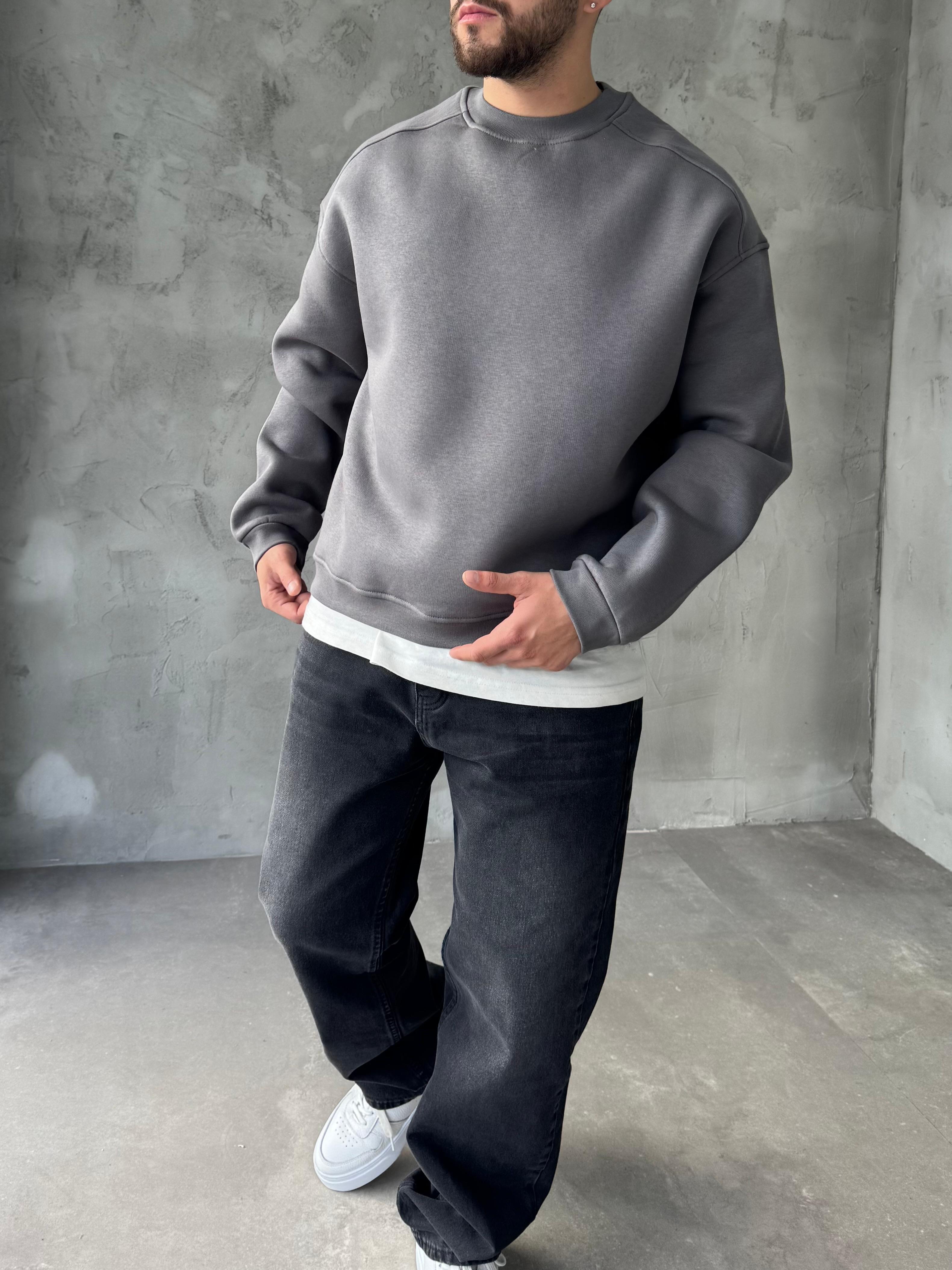 Füme Basic Oversize Premium Sweatshirt