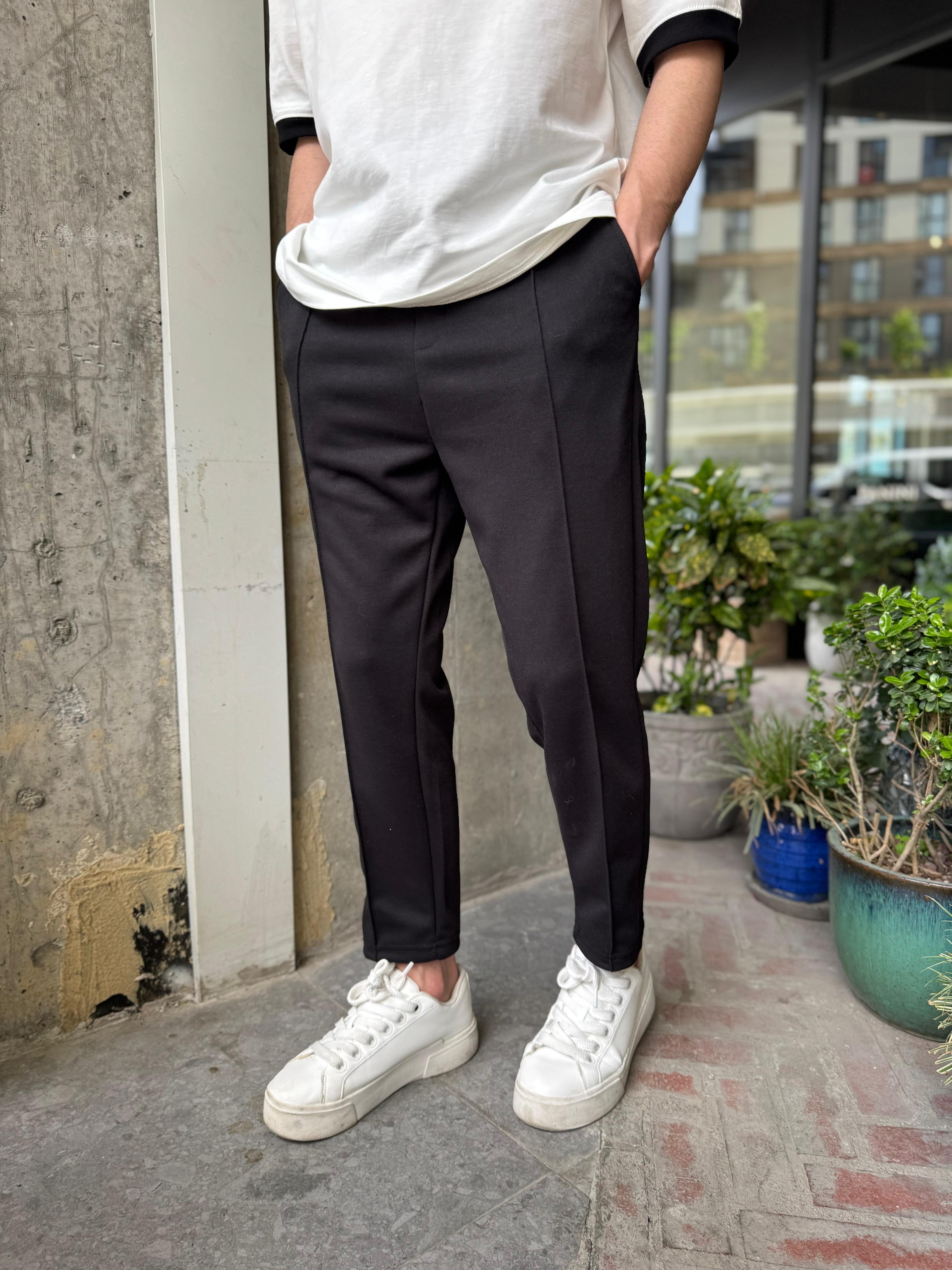 ÇIMALI ÖRME BOYFRIEND JOGGER