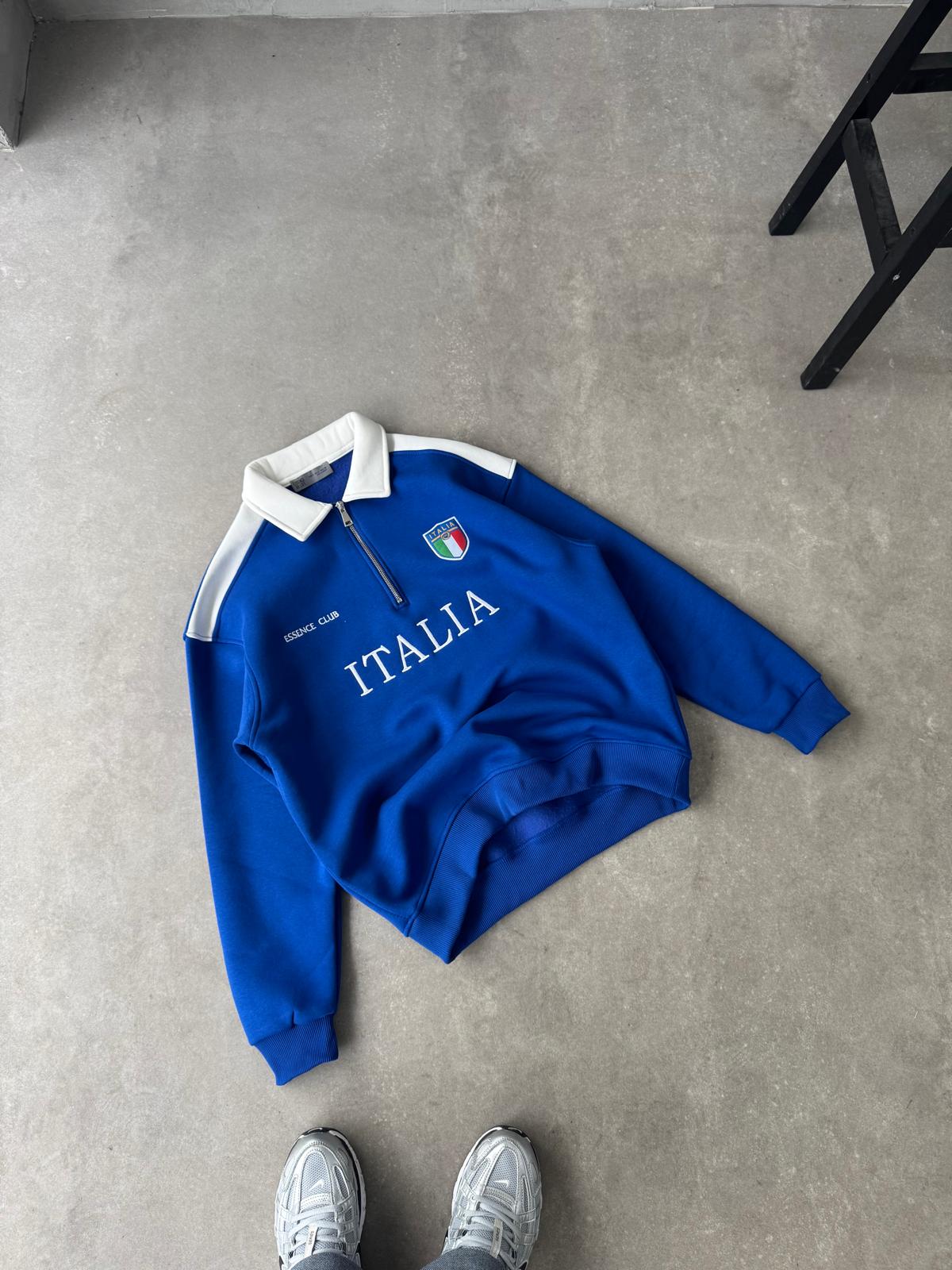 İtalia Nakışlı Oversize Sweatshirt