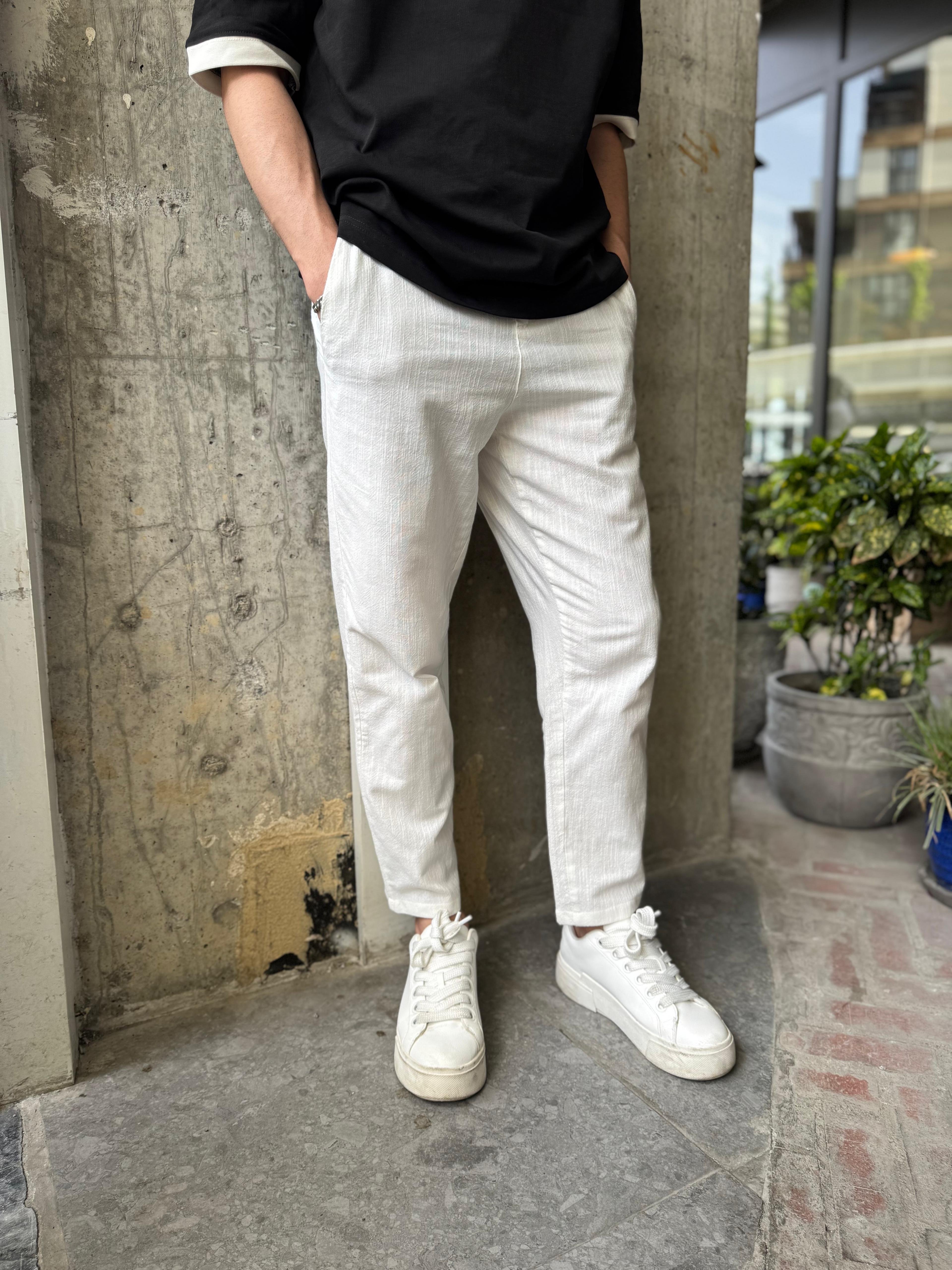 GİESTO BOYFRİEND KALIP KETEN PANTOLON