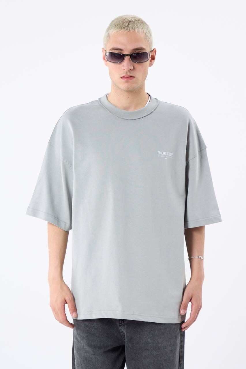 OVERSIZE BASKILI T-SHIRT - FÜME