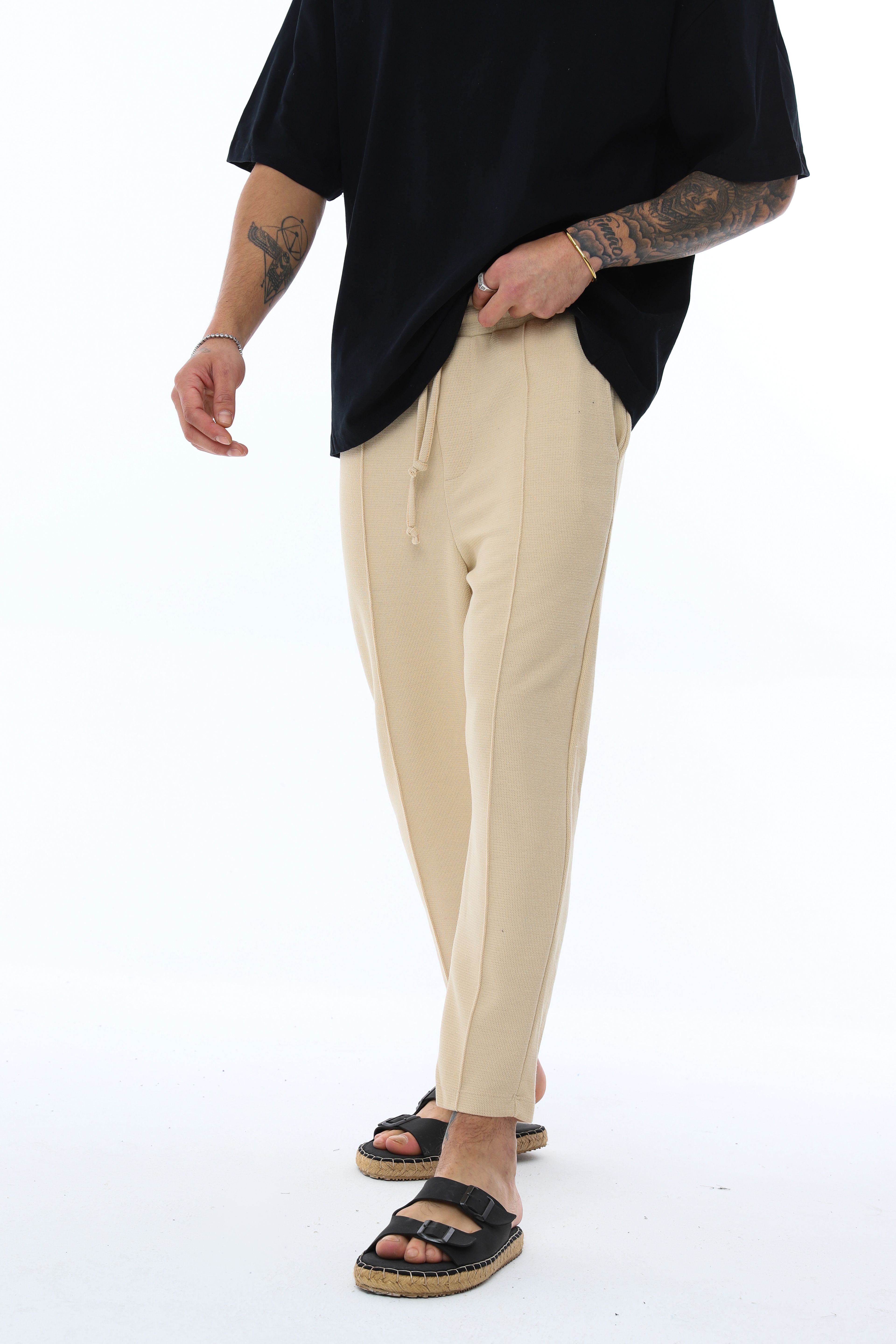 OVERSIZE BASKILI T-SHIRT - SİYAH