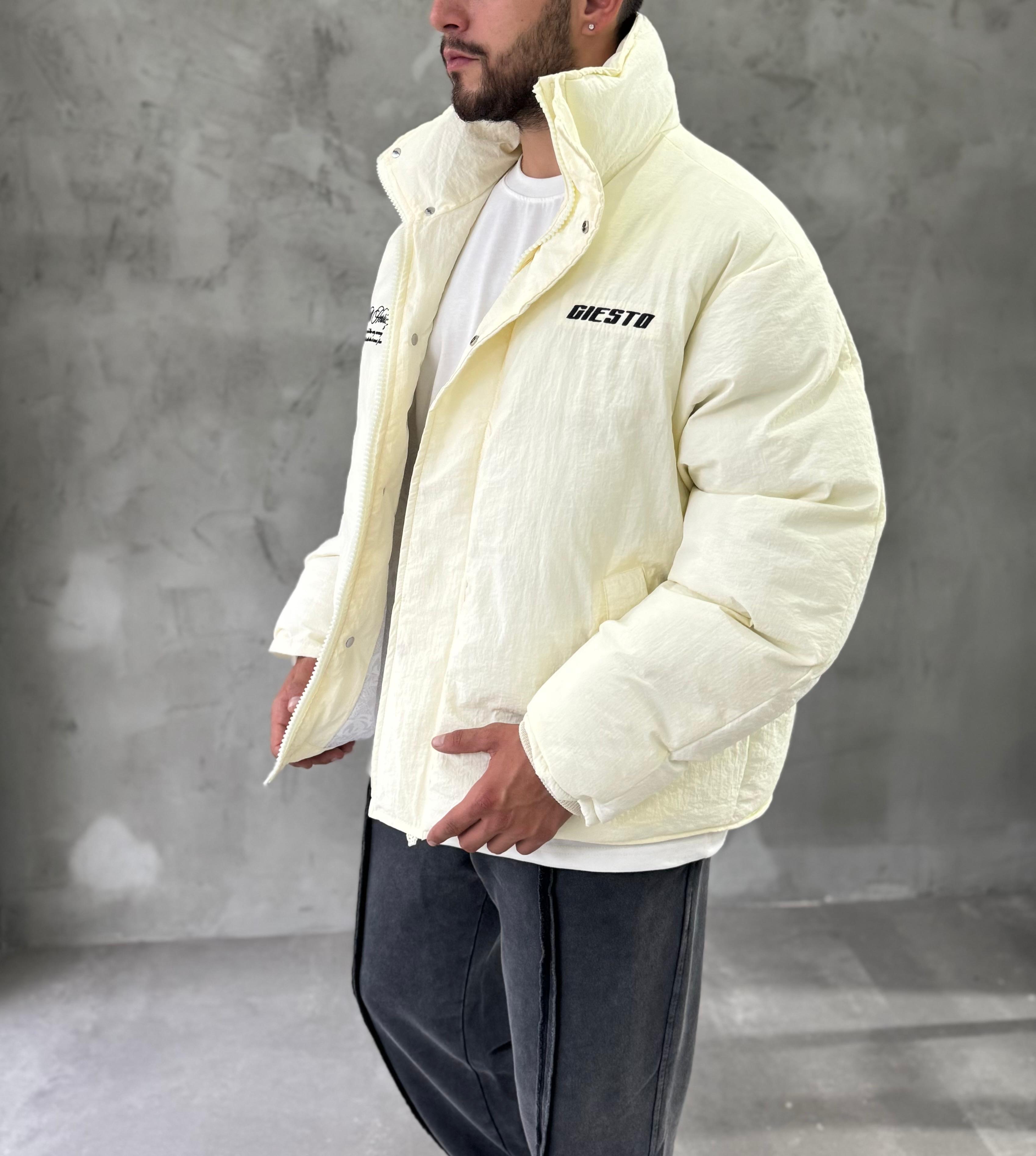 Giesto Ekru Heritage Nakışlı Mont