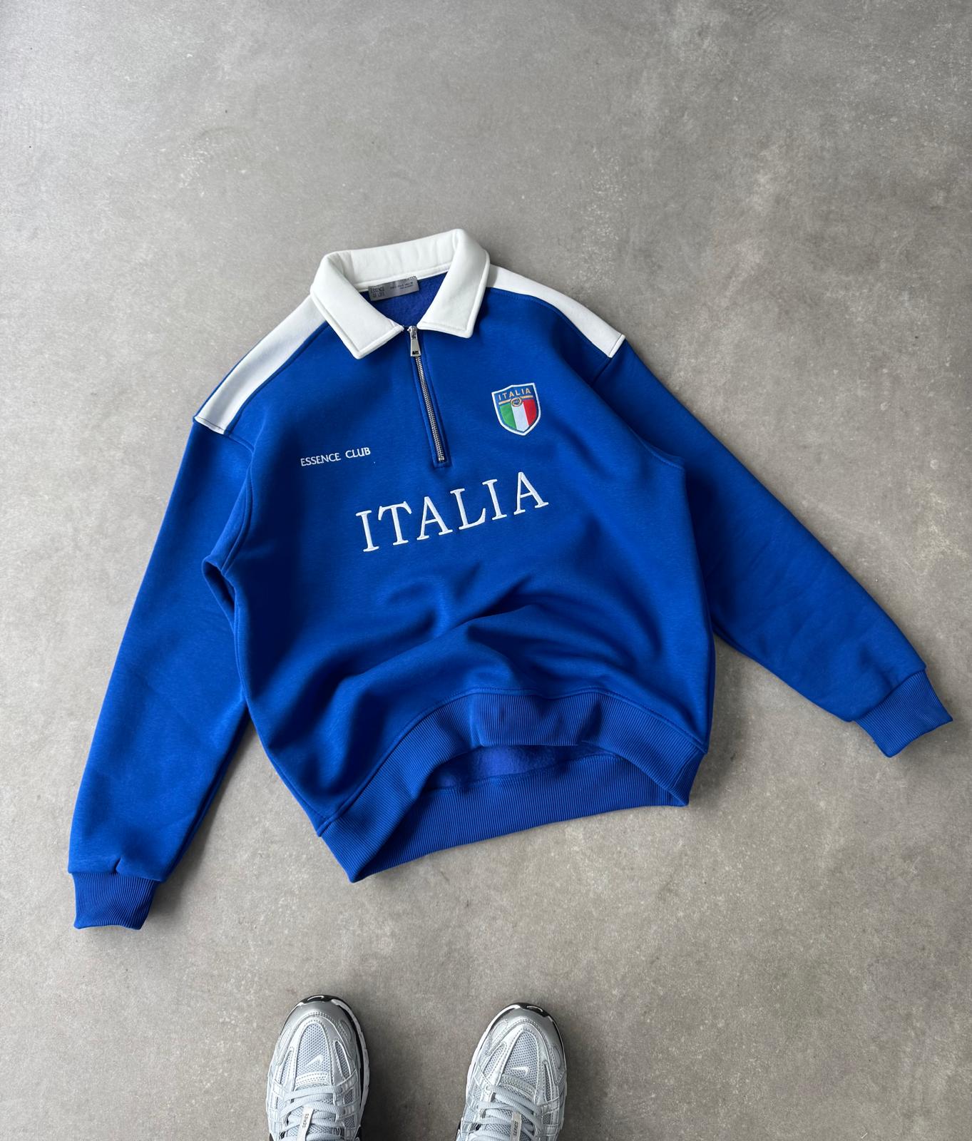 İtalia Nakışlı Oversize Sweatshirt