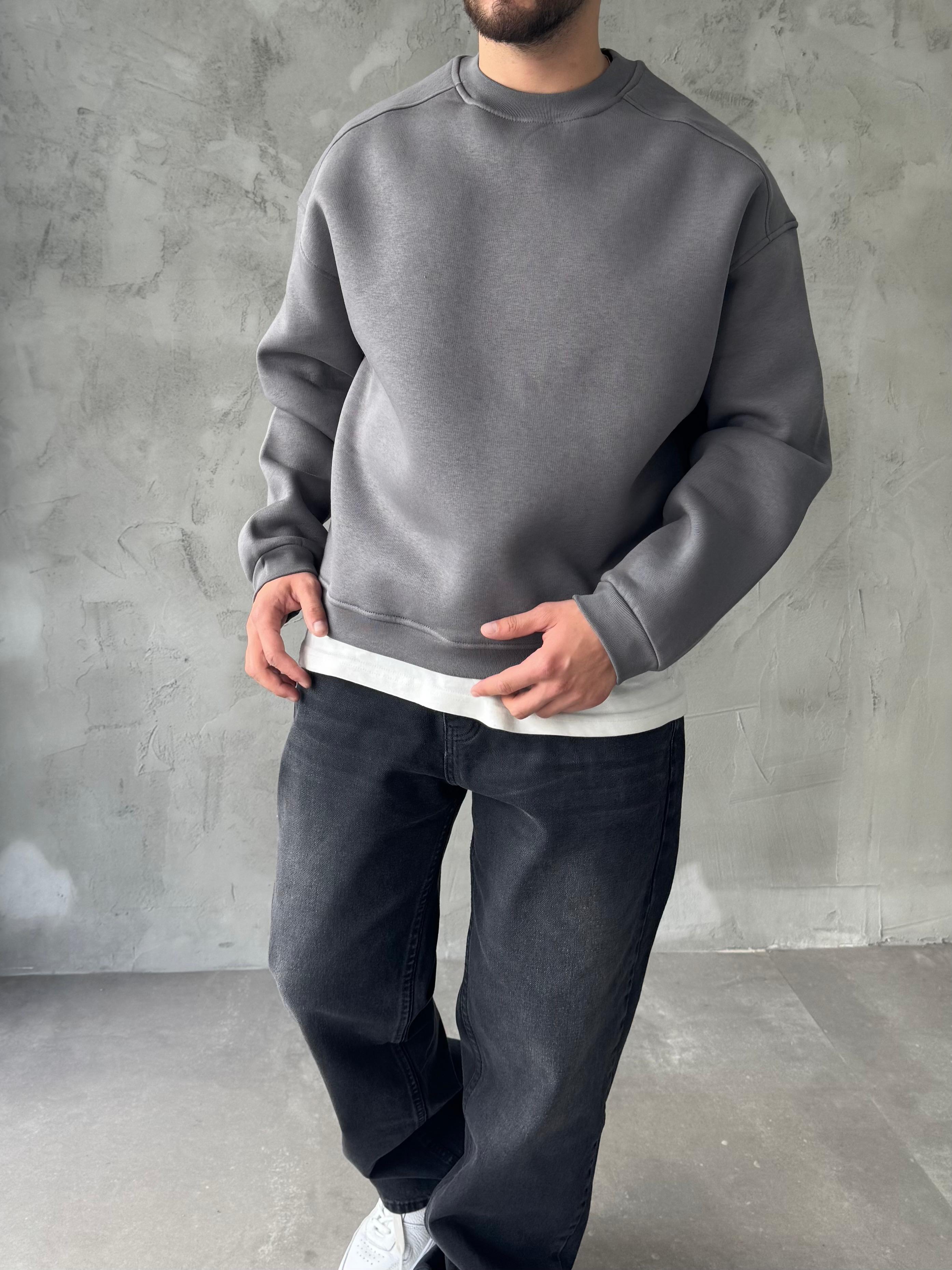 Füme Basic Oversize Premium Sweatshirt