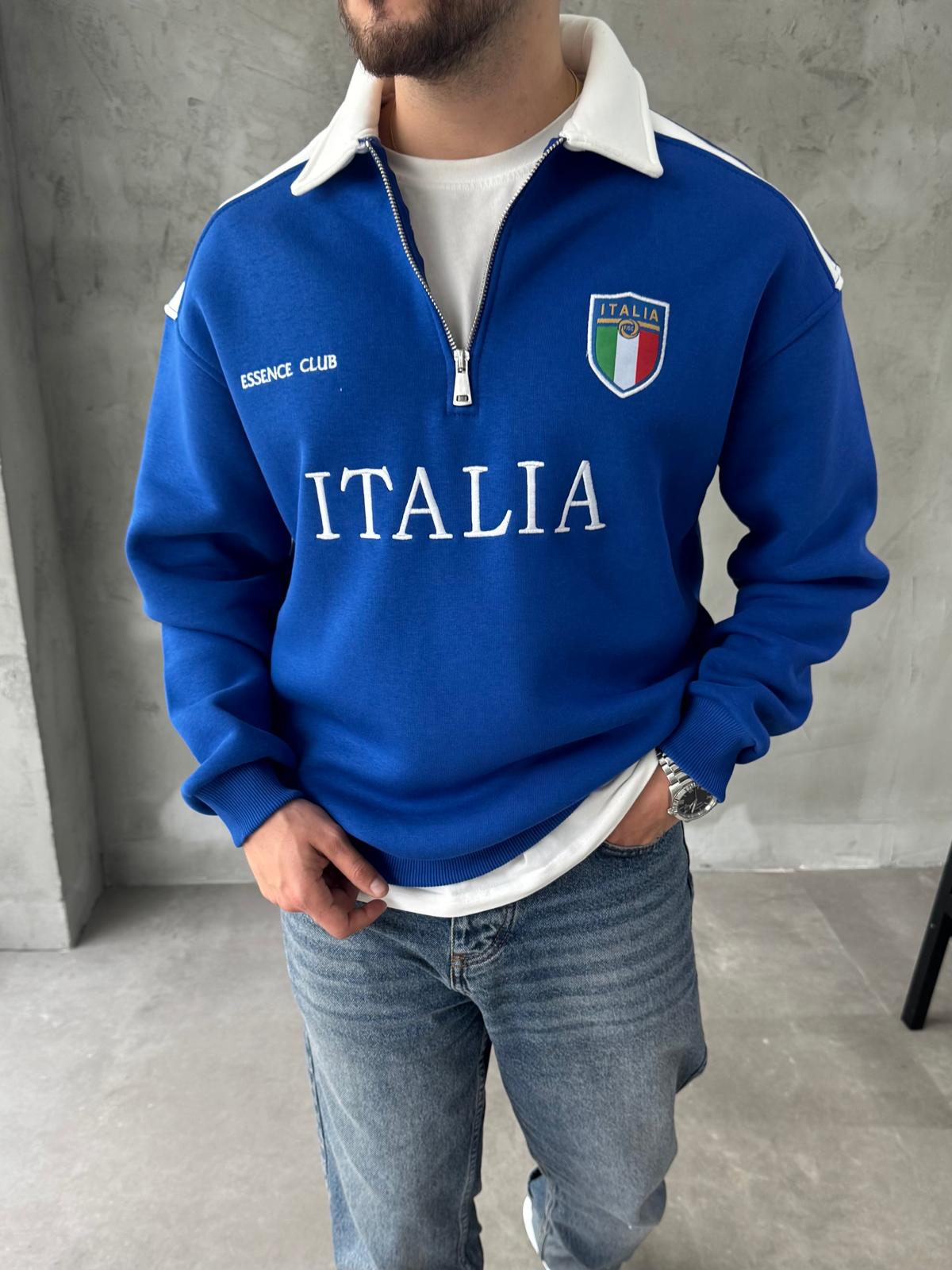 İtalia Nakışlı Oversize Sweatshirt