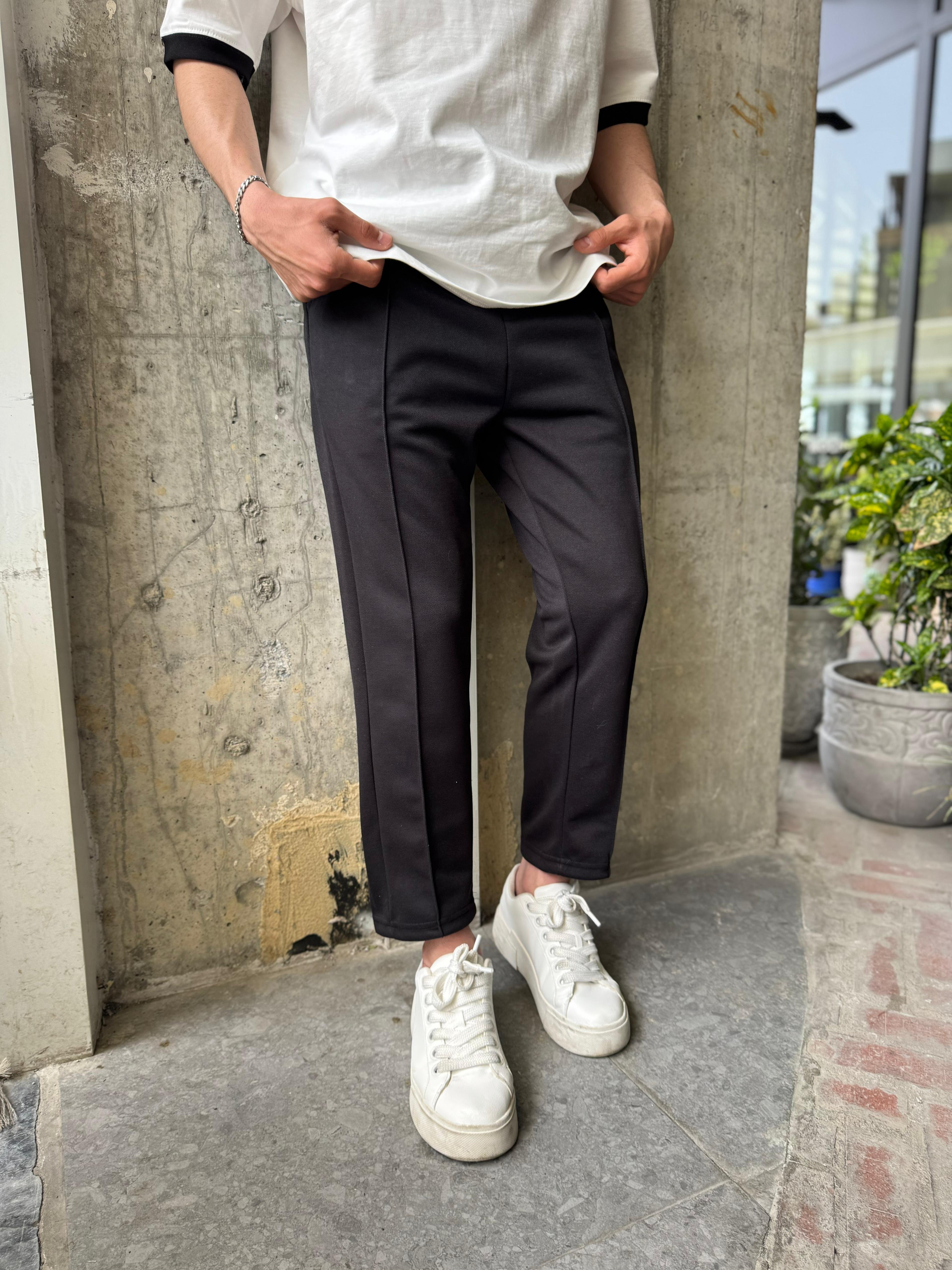 ÇIMALI ÖRME BOYFRIEND JOGGER