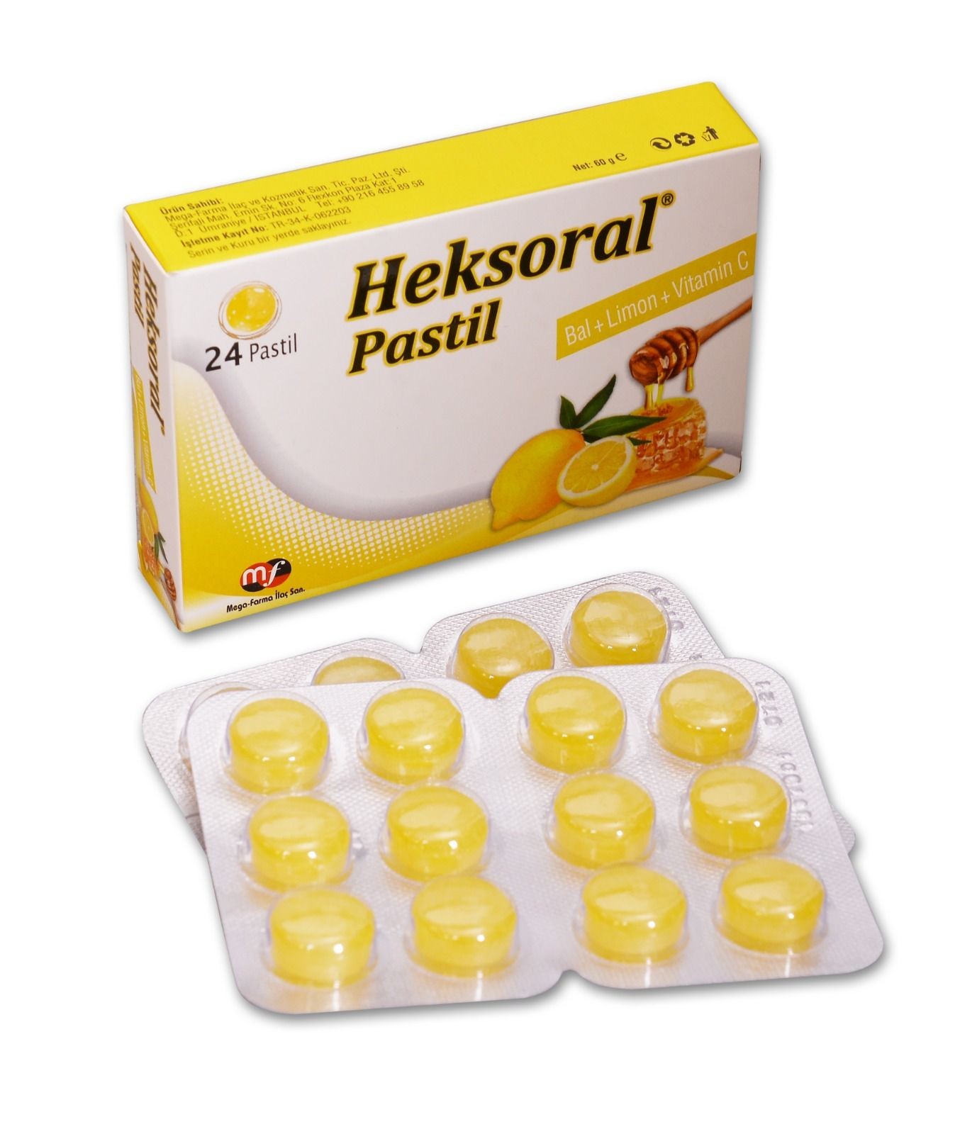 Heksoral Pastil (Bal + Limon + Vitamin C)