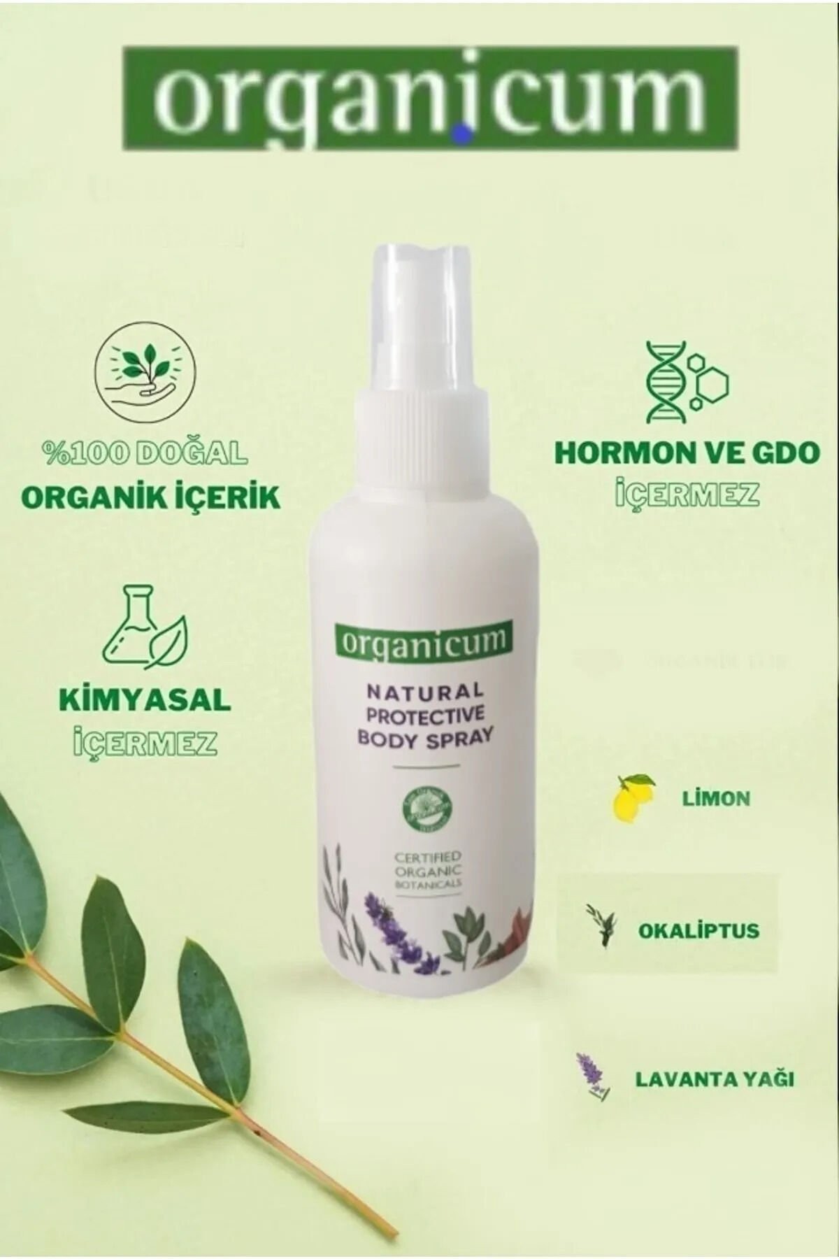 ORGANİCUM - NATURAL PROTECTIVE BODY SPRAY