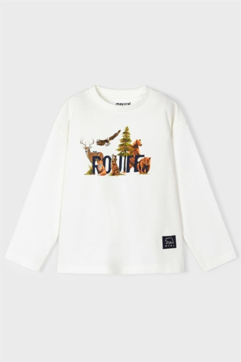 Mayoral Erkek Çocuk Eklem Kollu Sırt Baskılı Sweatshirt  4021