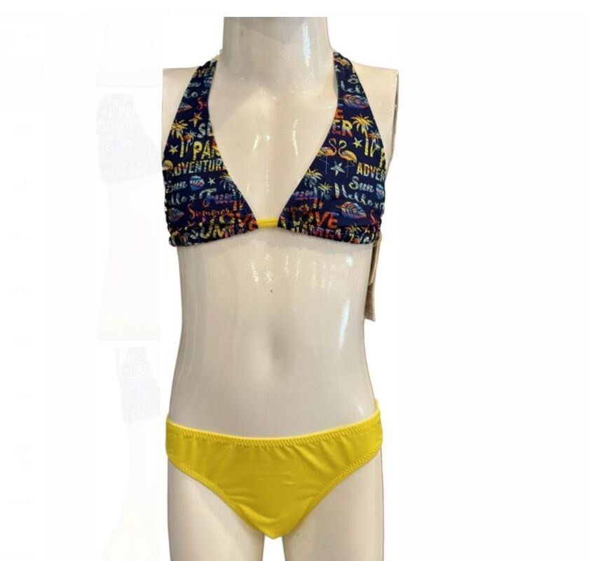 Kom Lotus kız çocuk etekli bikini set