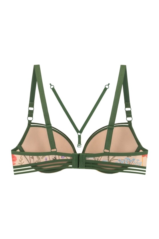 Çiçek Desenli Push-Up Sütyen Obrana Markası 806003