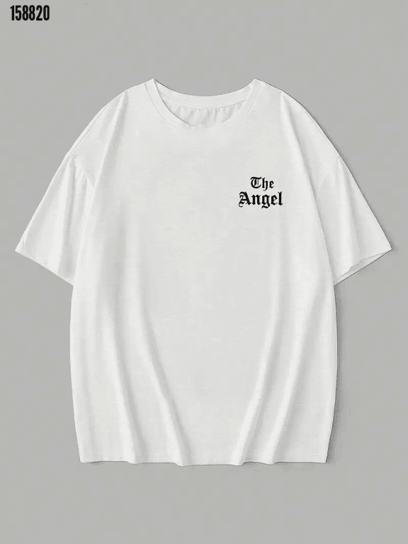 Baskılı Oversize Bisiklet Yaka Tshirt