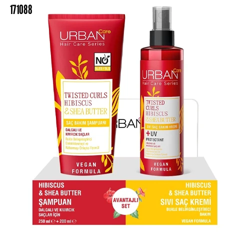 Urban Care Hibiscus & Shea Butter Sıvı Saç Bakım Kremi ve Şampuanı 