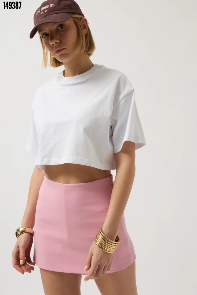 Kadın Oversize Crop T-Shirt