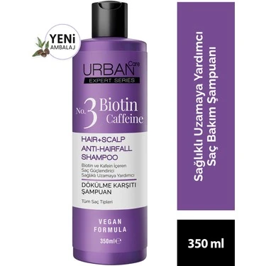 Urban Care Expert Biotin Ve Kafein Dökülme Karşıtı Şampuan 350ml Peeling Şampuan 200 Ml-vegan