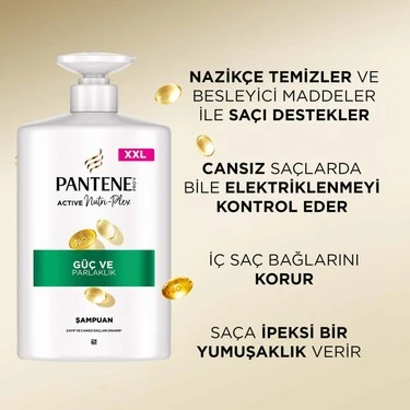 Pantene Güç Ve Parlaklık Şampuan 800 ml