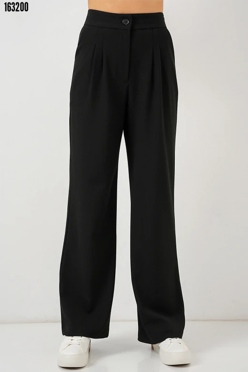 Yüksek Bel Palazzo Pantolon