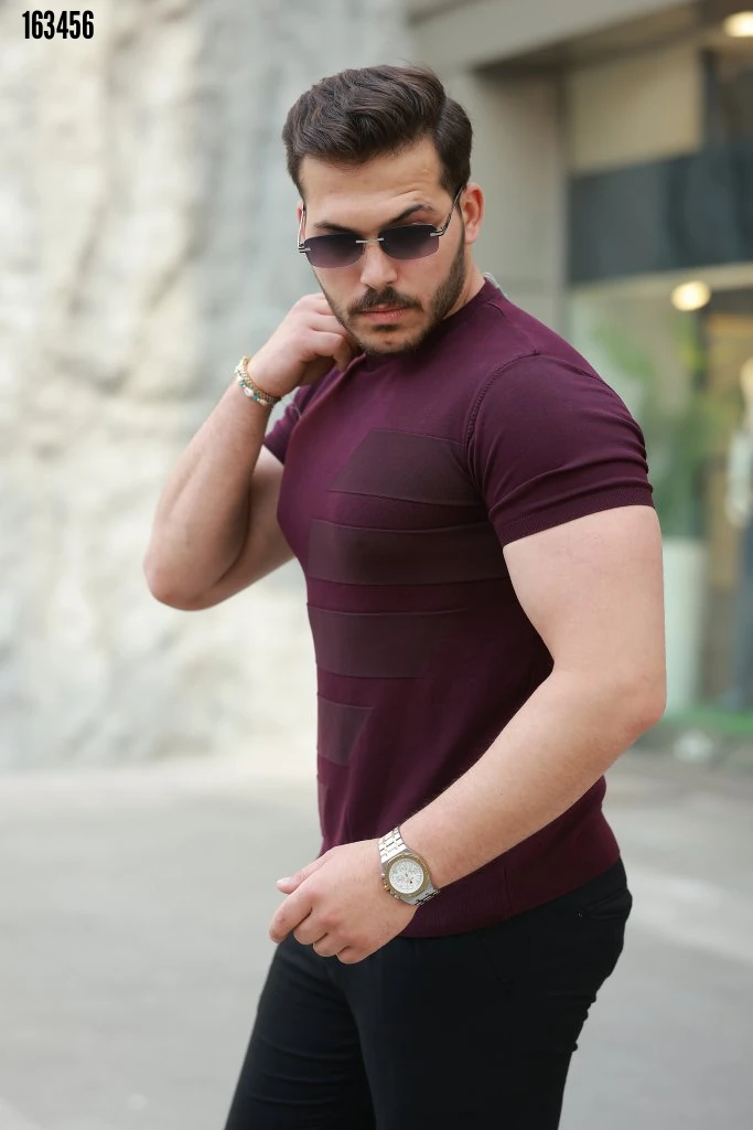 Erkek Bisiklet Yaka Tişört