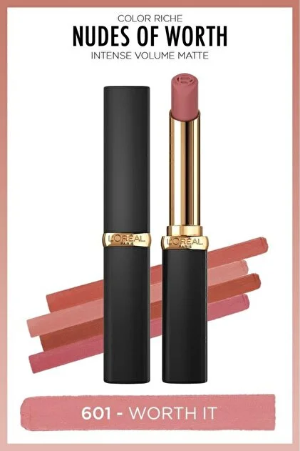 LOreal Paris Loreal Paris Color Riche Intense Volume Matte Ruj - 601 Nude