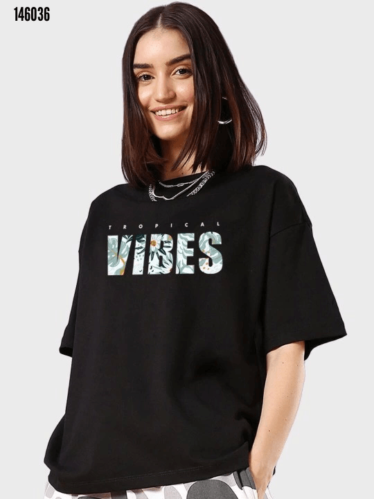 Baskılı Oversize Tshirt