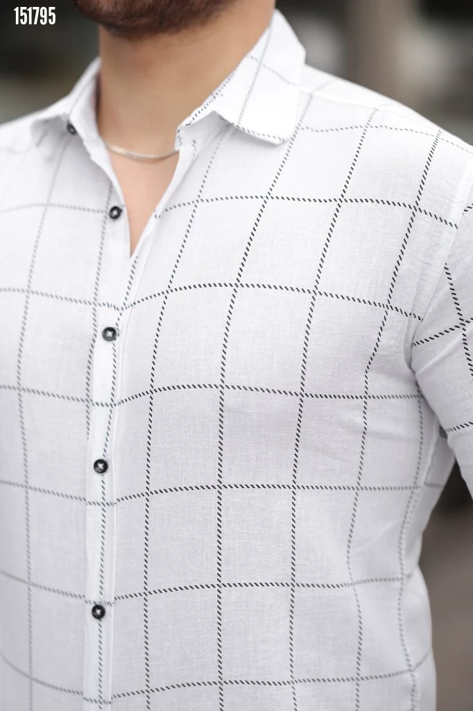 Erkek Kare Desenli Gömlek
