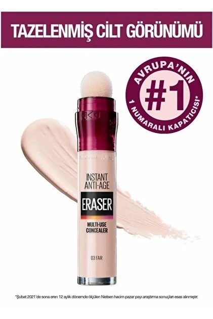 Maybelline Kapatıcı Instant Anti-Age Eraser Concealer 03 Fair