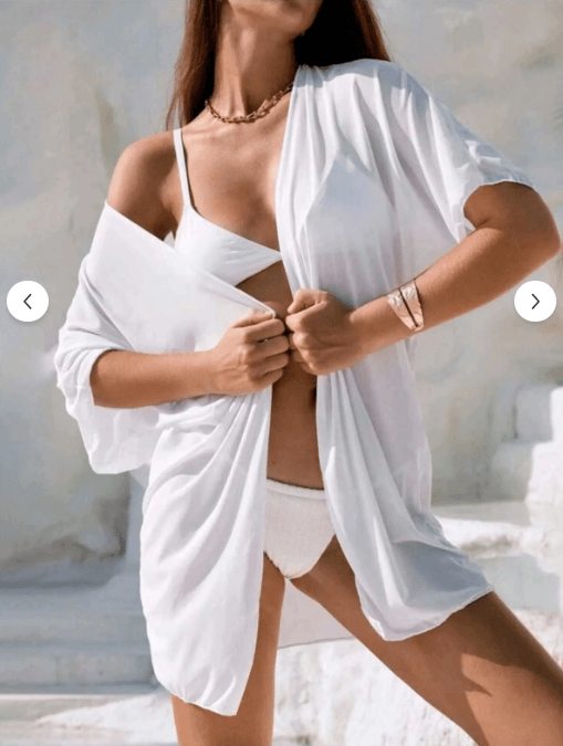 Bikini Üstü Esnek Kalıp Tül Pareo