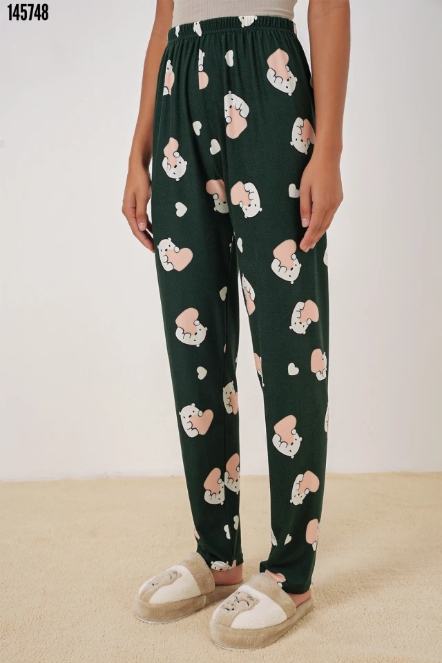 Kadın Desenli Pijama Altı 