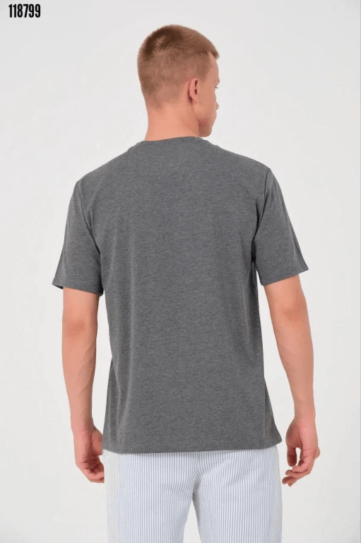 Unisex Düz Biskilet Yaka Oversize T-shirt 