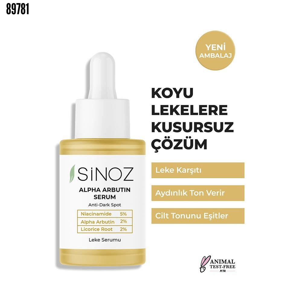 Sinoz Koyu Leke Karşıtı Arbutin Cilt Serumu 30 ML