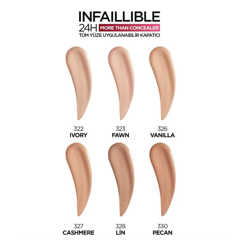 L'Oreal Paris Infaillible More Than Concealer 327 Cashmere
