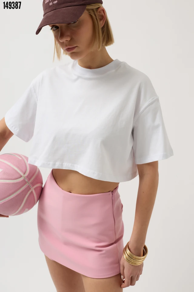 Kadın Oversize Crop T-Shirt