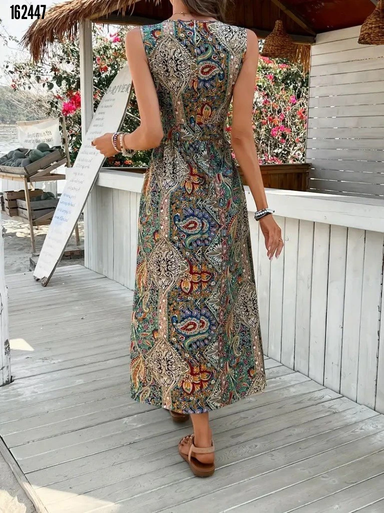 Kadın Desenli Süprem Tulum Elbise