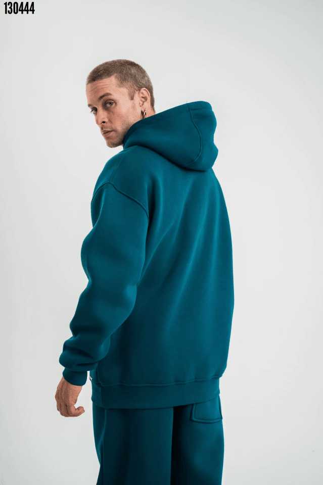 Unisex Double Oversize Kapşonlu Basic SweatShirt