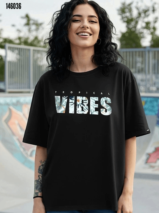 Baskılı Oversize Tshirt
