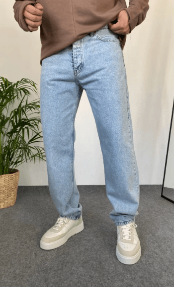 Erkek Baggy Butter Fly Jeans 