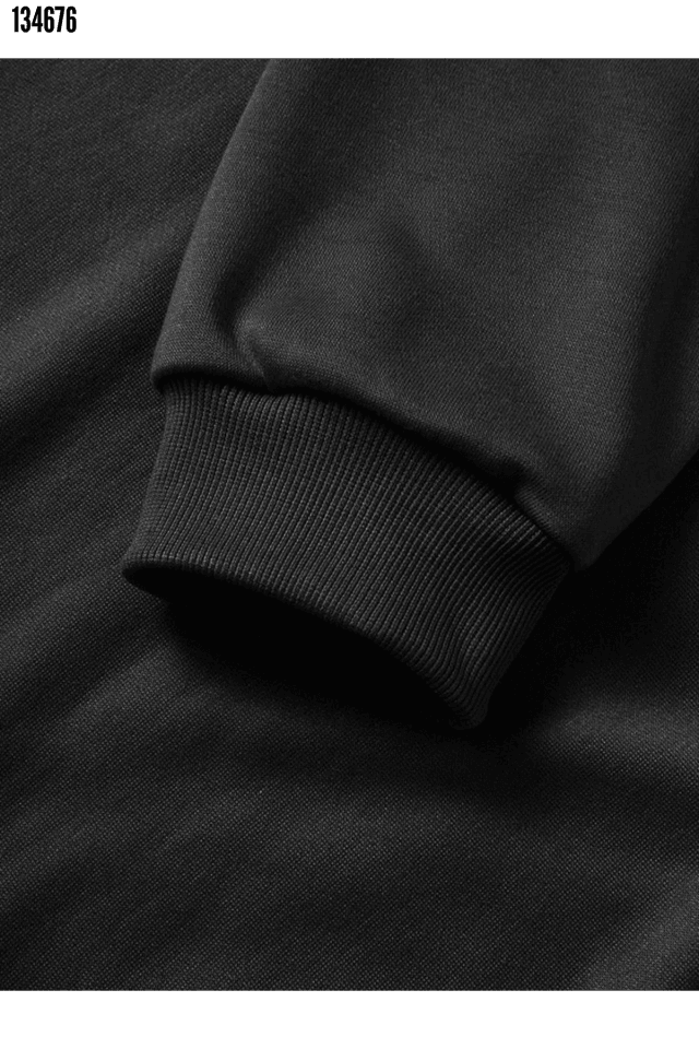 10 Kasıma Özel Üç İplik Kapşonlu Baskılı SweatShirt - Siyah