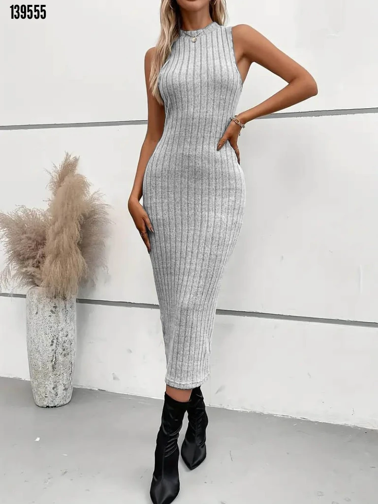 Kadın Dalgıç Elbise  ve Uzun Hırka İkili Takım